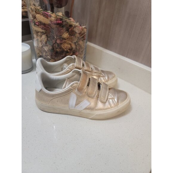 Veja Recife Metallic Grip Trio Court Sneakers Sz 8.5 US / 39 EU - Picture 4 of 10